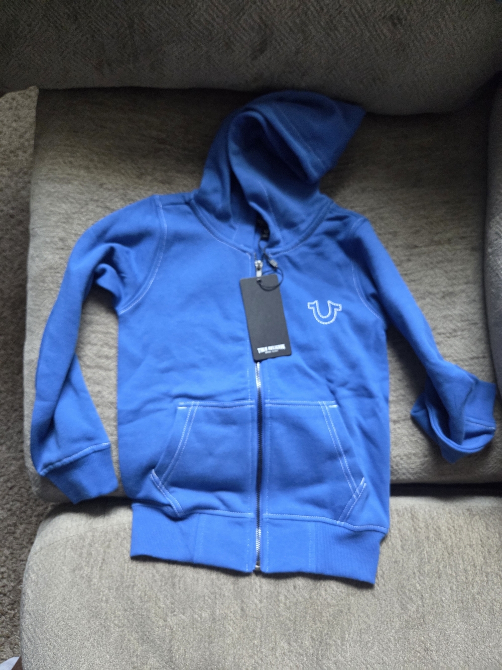True Religion Kids Blue Zip-Up Hoodie